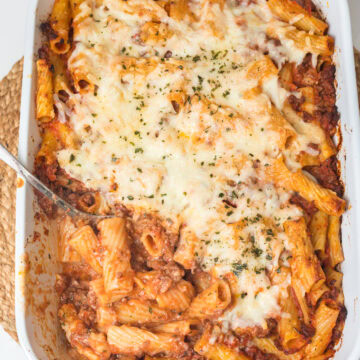 baked ziti recipe.