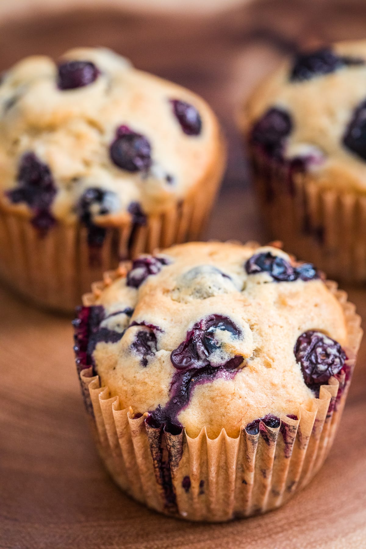 banana blueberry muffins from scratch.