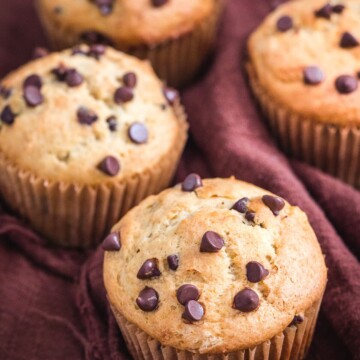 banana chocolate chip muffins