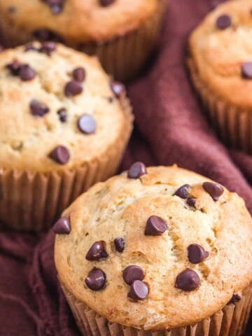 banana chocolate chip muffins