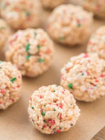 christmas rice krispie treats