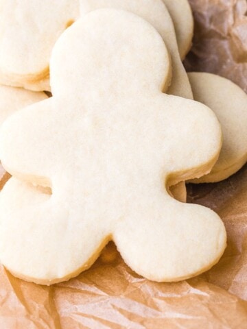 cut out sugar cookies.