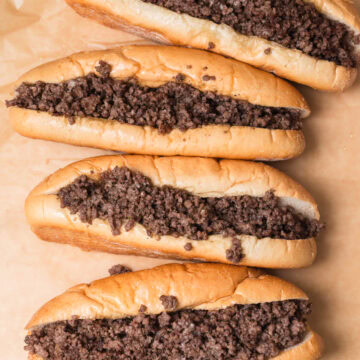 ground beef cheesesteak