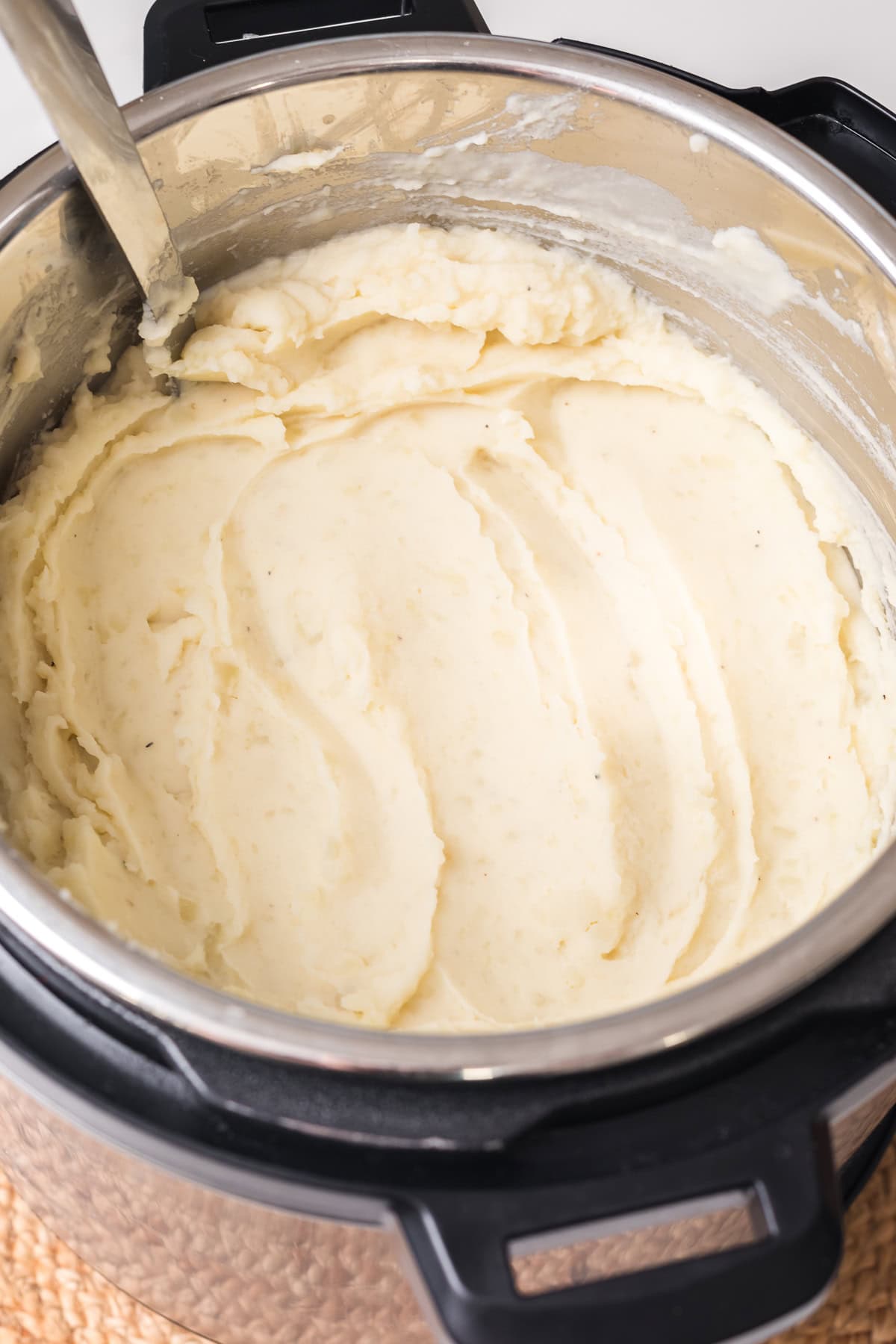 smooth and creamy mashed potatoes in the instant pot.