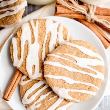 molasses cookies on a plate