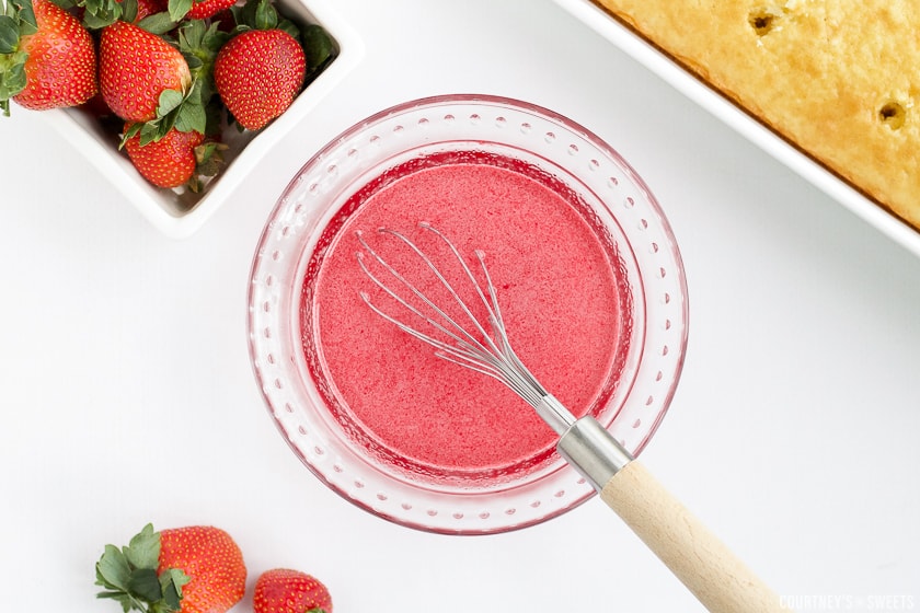 whisk in a bowl of jello as a liquid.