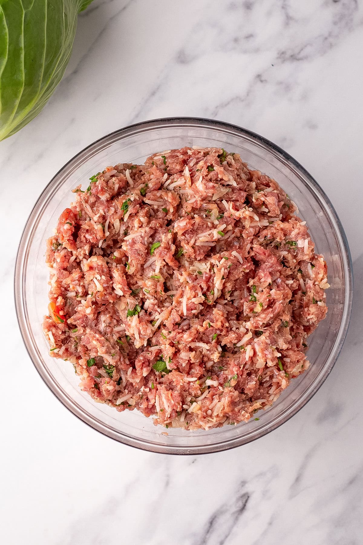 meat mixture for stuffed cabbage rolls.