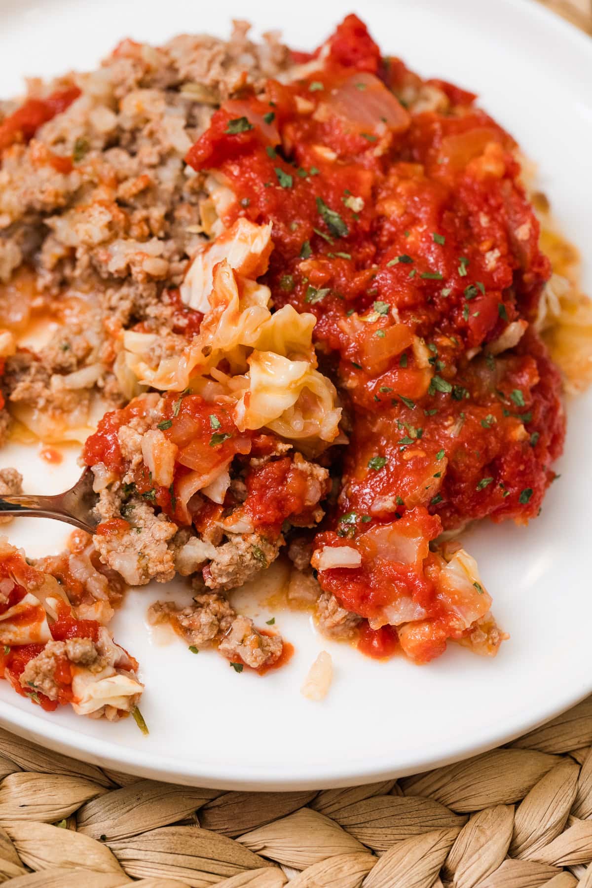 stuffed cabbage roll casserole.