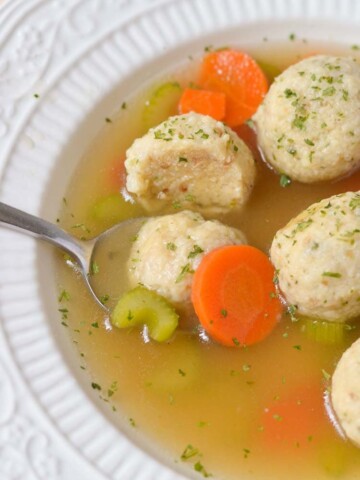 Vegetarian Matzo Ball Soup - Holiday Recipe www.courtneyssweets.com