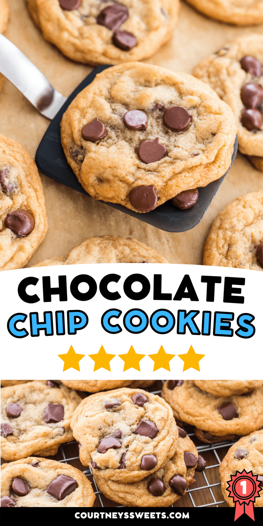 chocolate chip cookies pinterest image