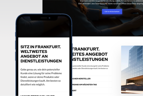 mobile version-landingpage-website-text-onepage